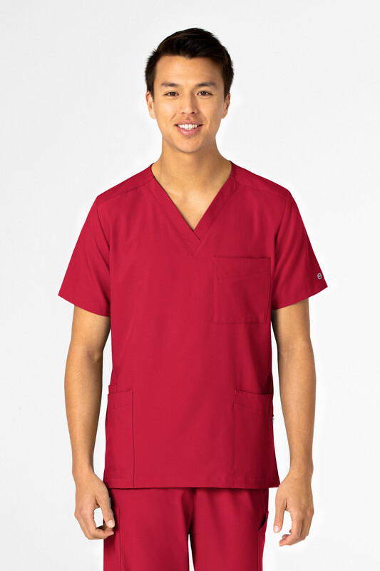 Casacca unisex 6855 scollo a V red