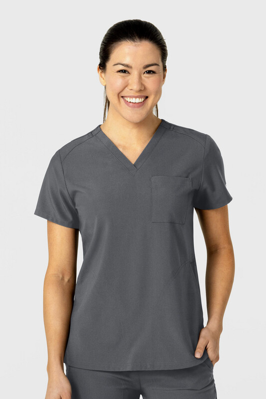 Casacca donna 6045 scollo a V pewter