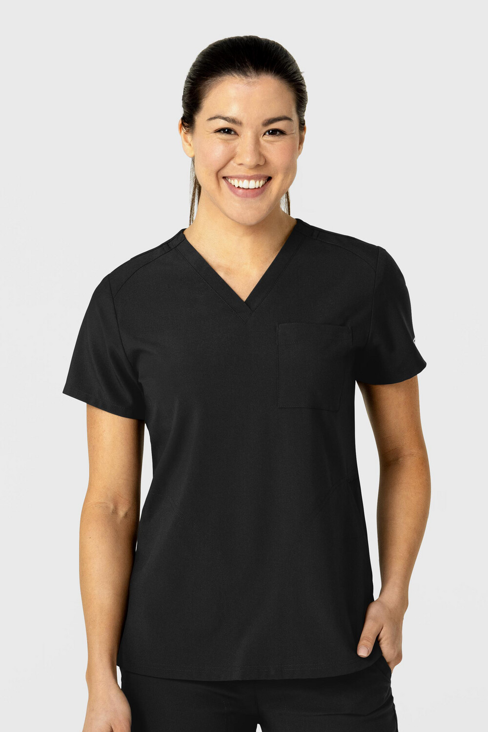 Casacca donna 6045 scollo a V black