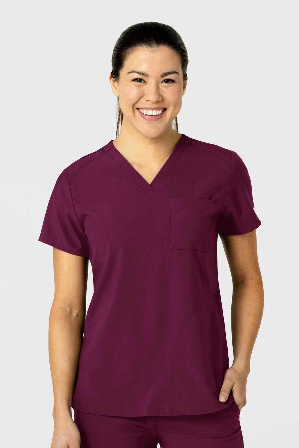 Casacca donna 6045 scollo a V wine