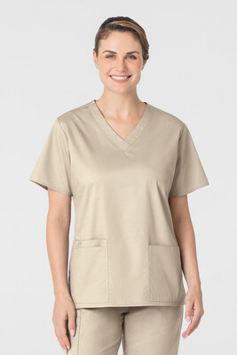 Casacca donna 101 scollo a V khaki Casacca donna 101 scollo a V khaki