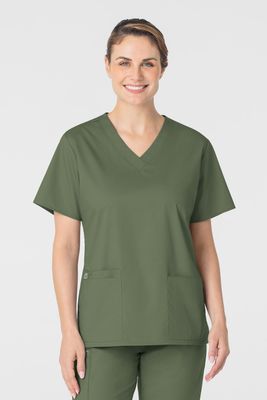 Casacca donna 101 scollo a V olive Casacca donna 101 scollo a V olive