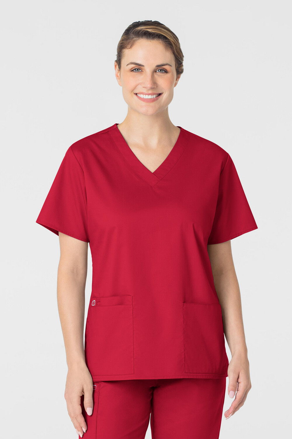 Casacca donna 101 scollo a V red Casacca donna 101 scollo a V red