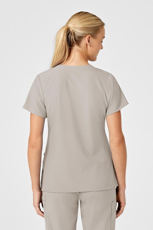 6155 scollo a V - beige chiaro