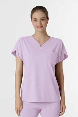 Casacca donna 6634 scollo a V arrotondato pastel lilac