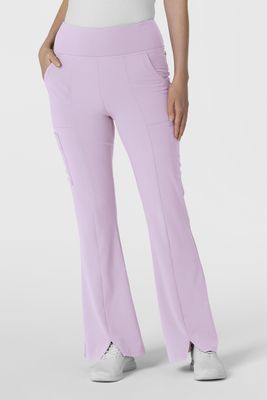 Pantalone donna 5534 cargo svasato pastel lilac
