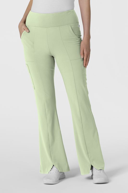 Pantalone donna 5534 cargo svasato fresh mint