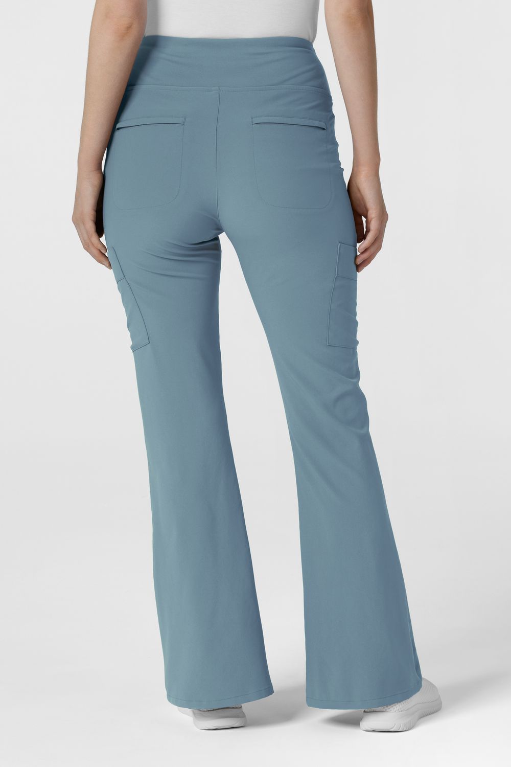 Pantalone donna 5534 cargo svasato elemental blue