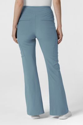 Pantalone donna 5534 cargo svasato elemental blue