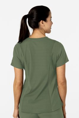Casacca donna 6045 scollo a V olive