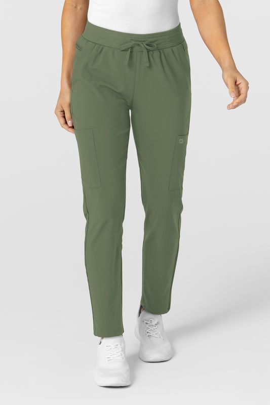 Pantalone donna 5045 sport 8 tasche olive