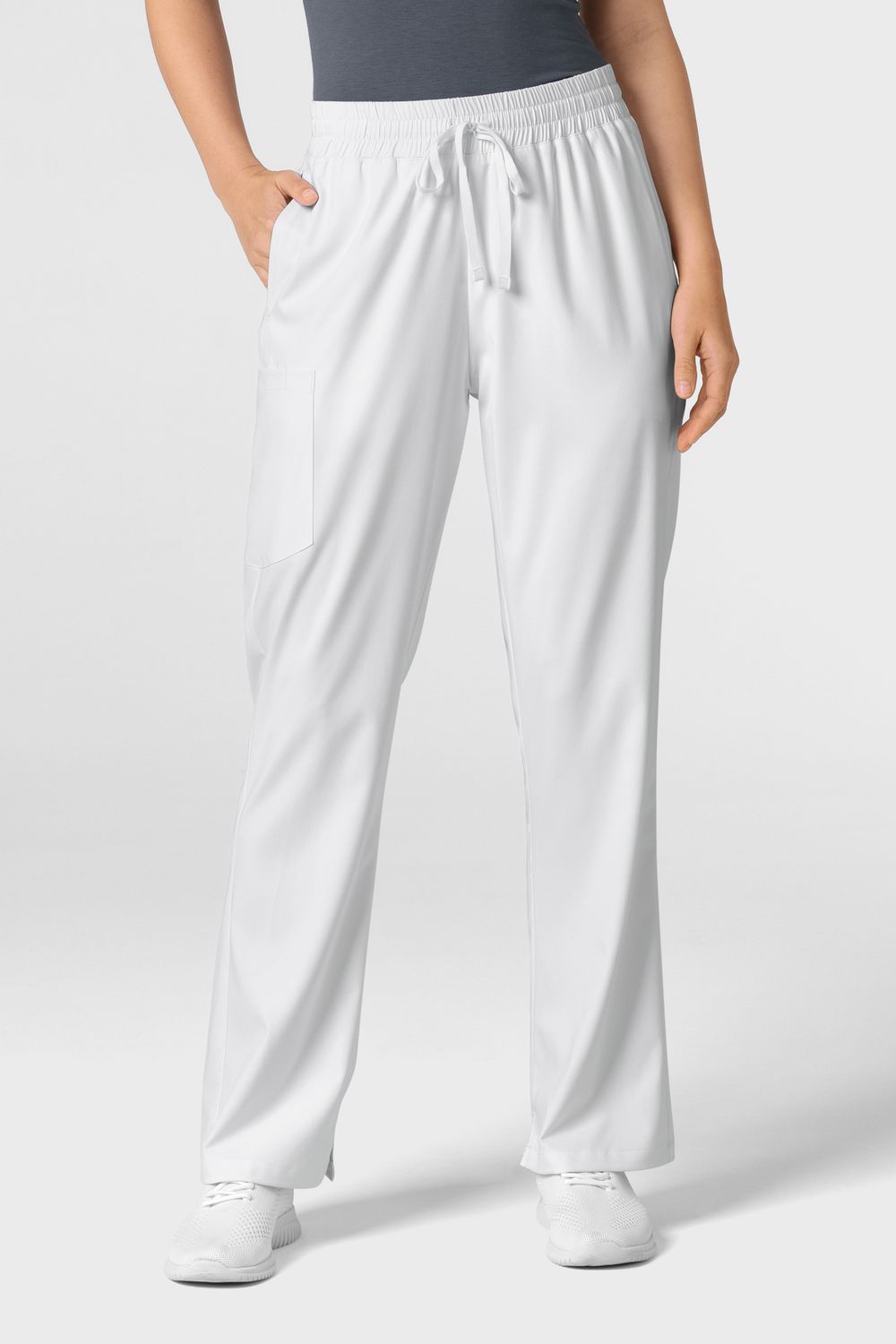 Pantalone donna 5251 palazzo - white