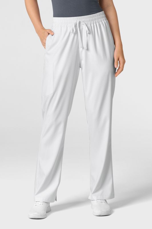 Pantalone donna 5251 palazzo - white