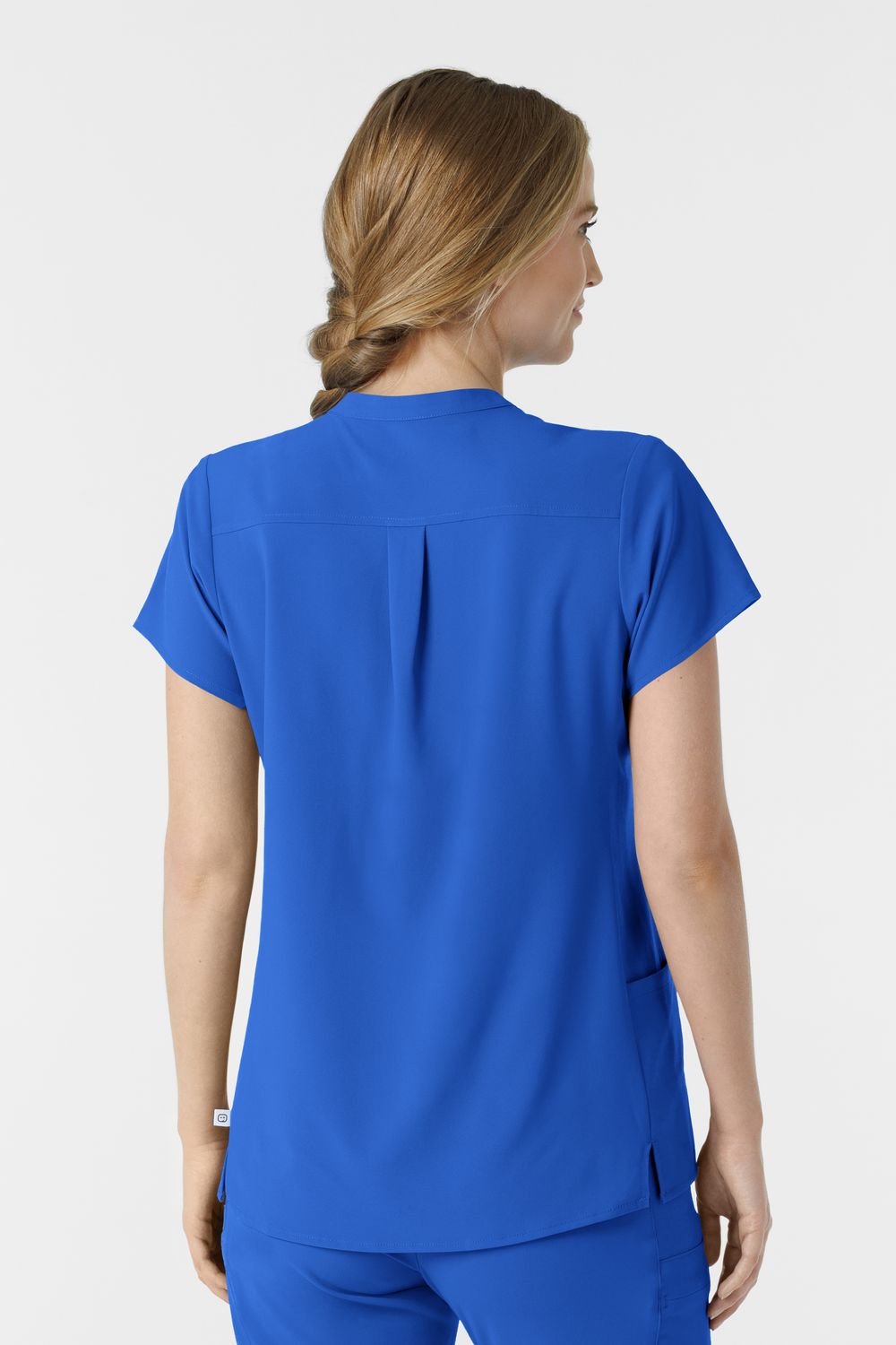 Casacca donna 6734 scollo alla coreana - royal blue