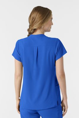 Casacca donna 6734 scollo alla coreana - royal blue