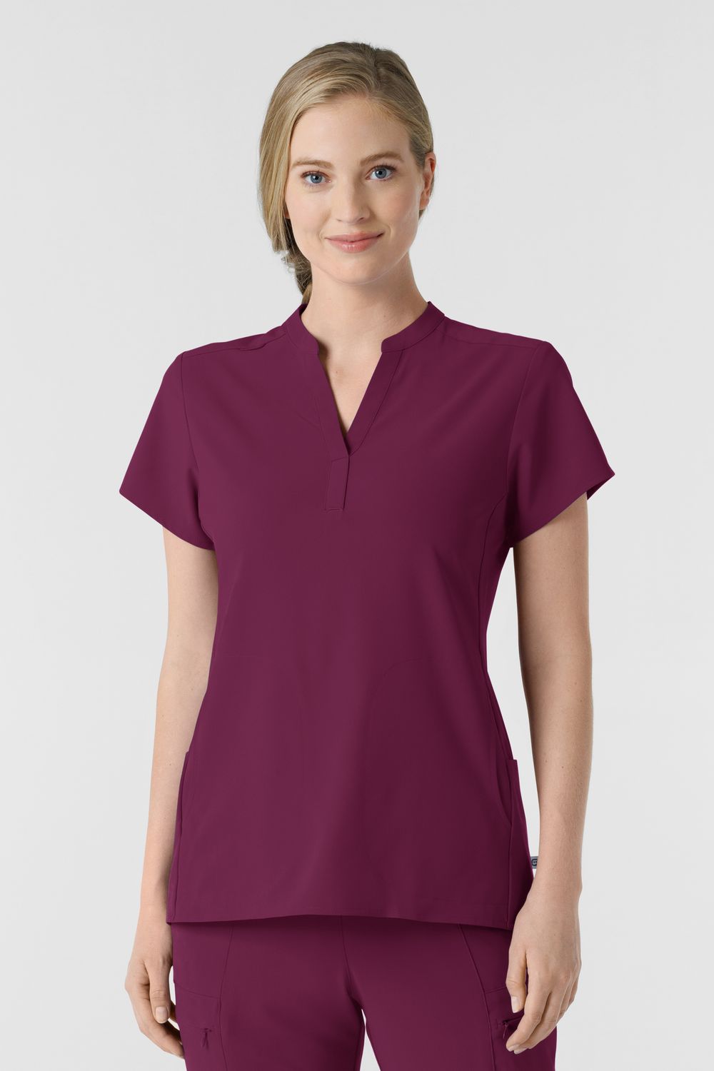 Casacca donna 6734 scollo alla coreana - wine Casacca donna 6734 scollo alla coreana - wine