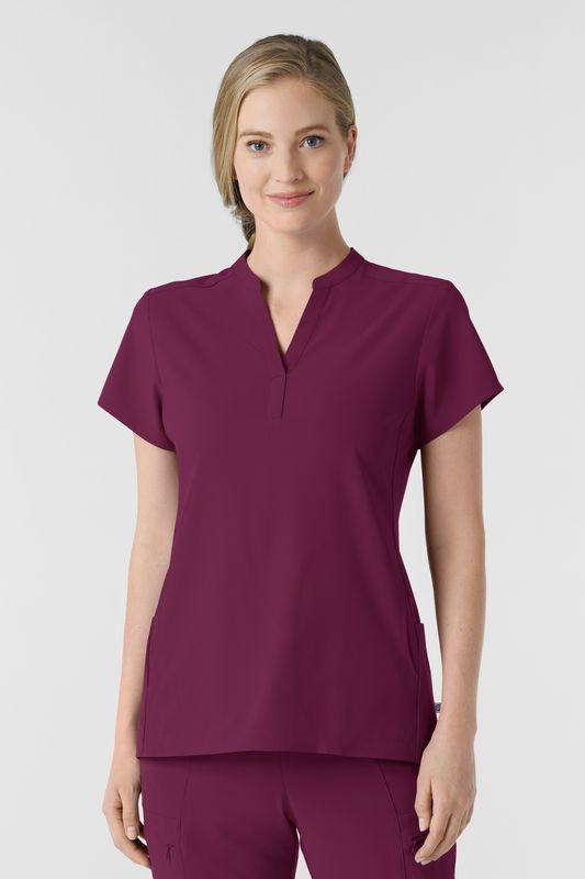 Casacca donna 6734 scollo alla coreana - wine