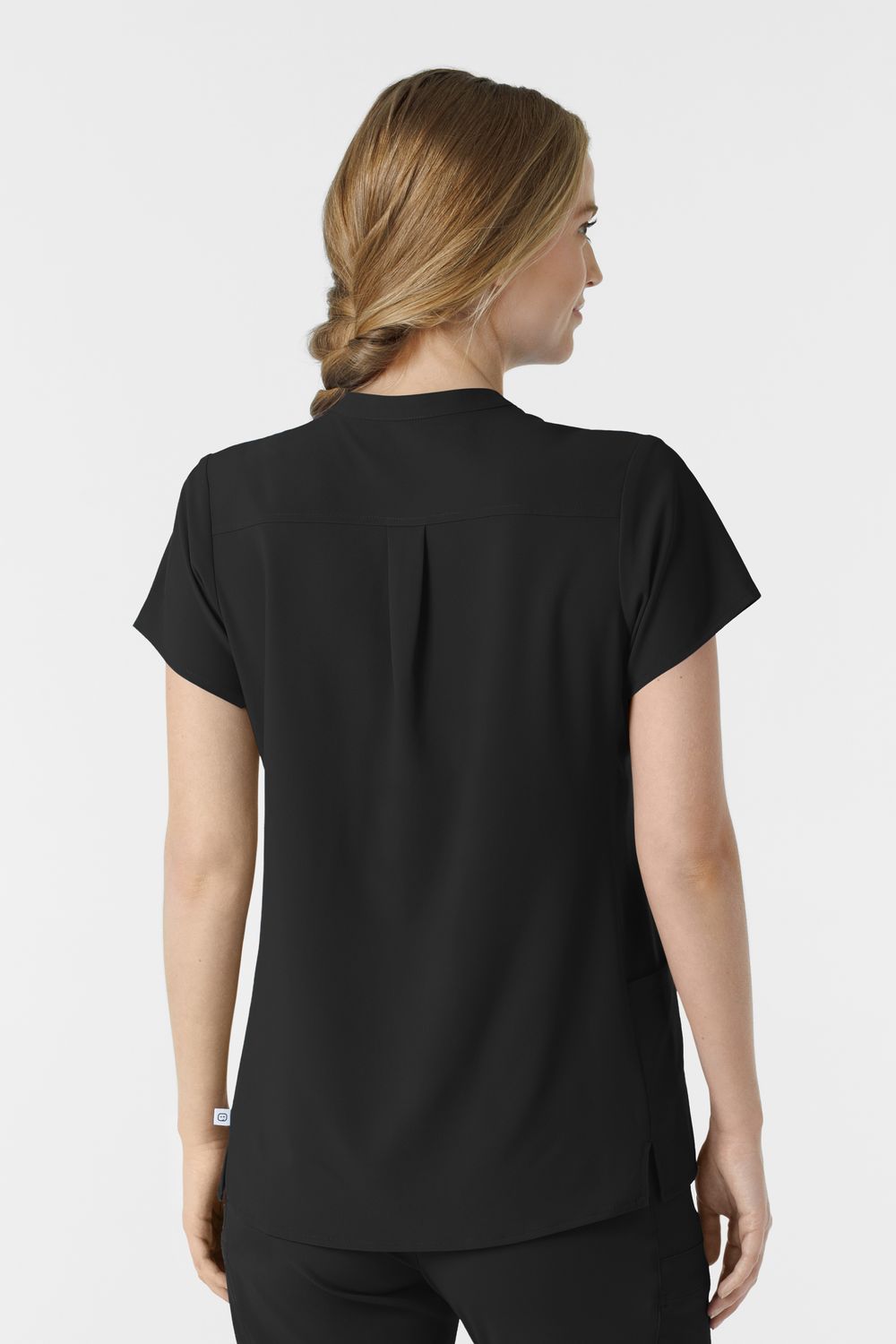 Casacca donna 6734 scollo alla coreana - black