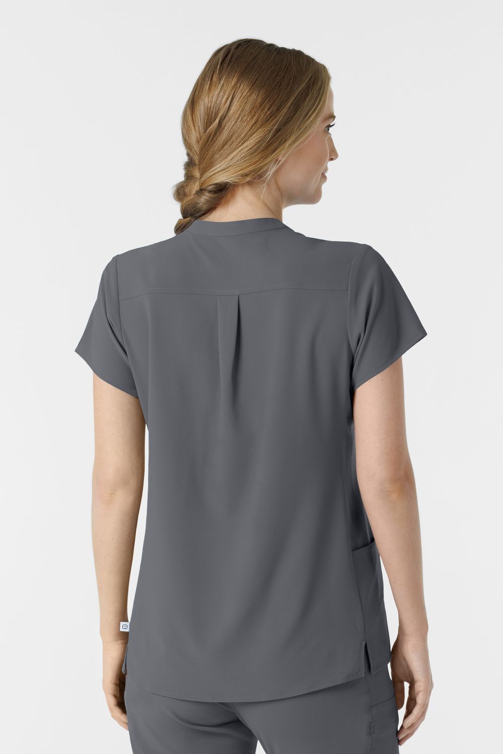 Casacca donna 6734 scollo alla coreana - pewter