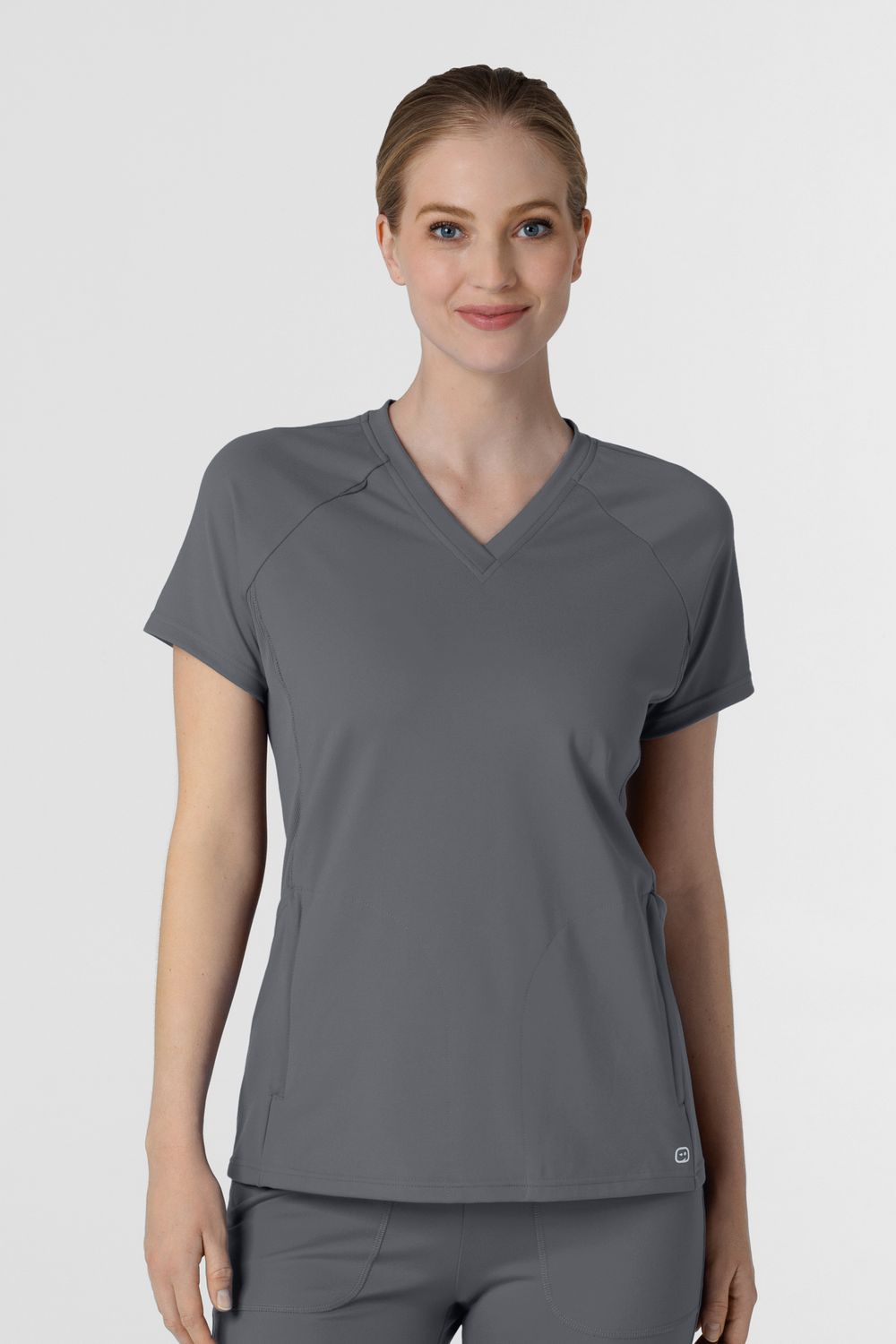 Casacca donna 6259 scollo a V pewter