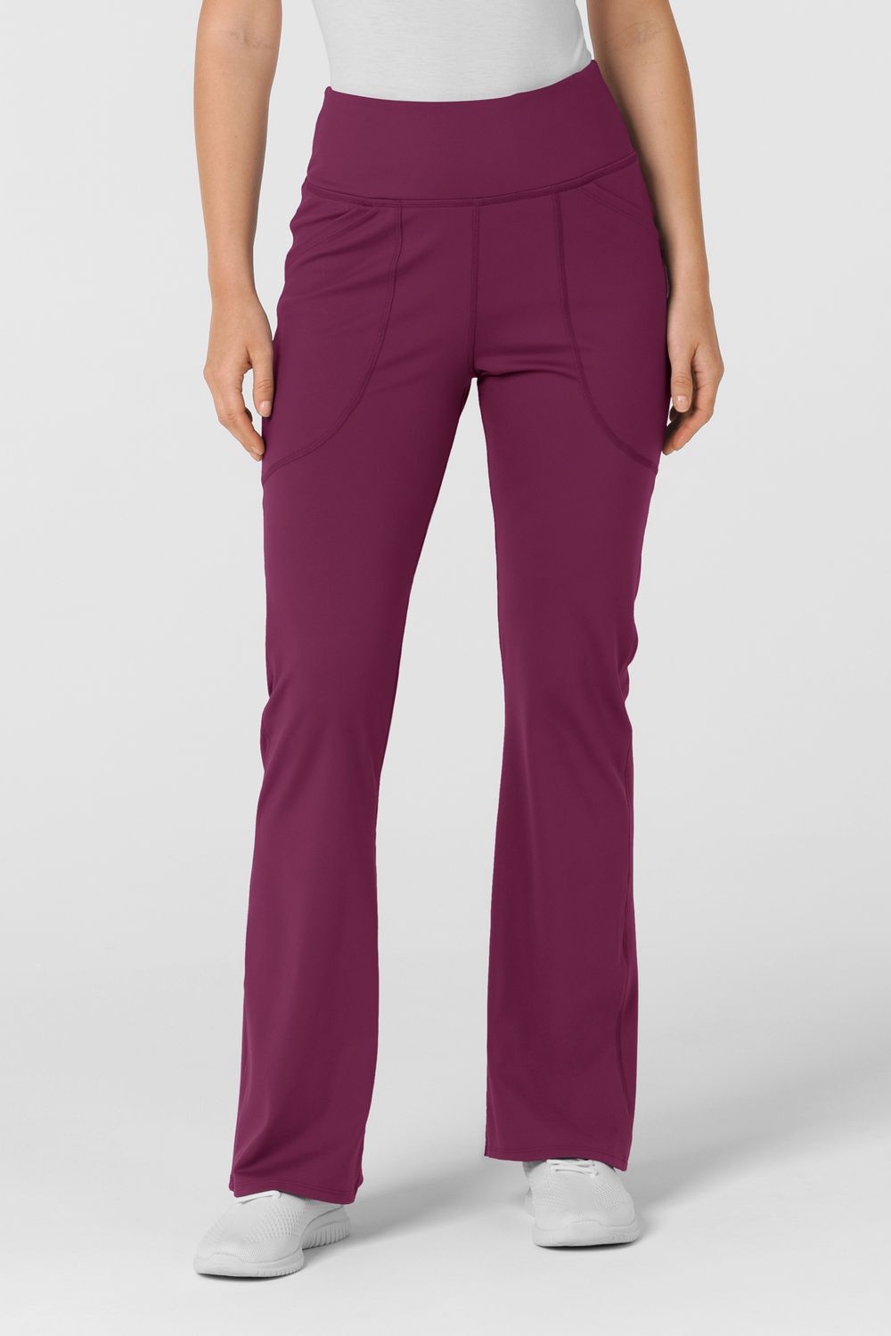 Pantalone donna 5459 yoga svasato wine