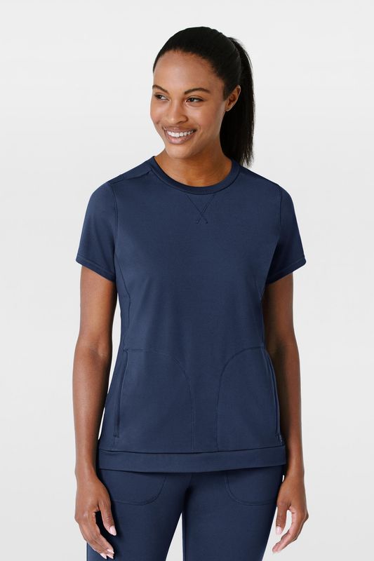 Casacca donna 6359 girocollo - blu navy