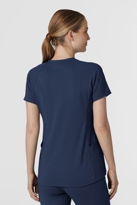 Casacca donna 6259 scollo a V navy blue