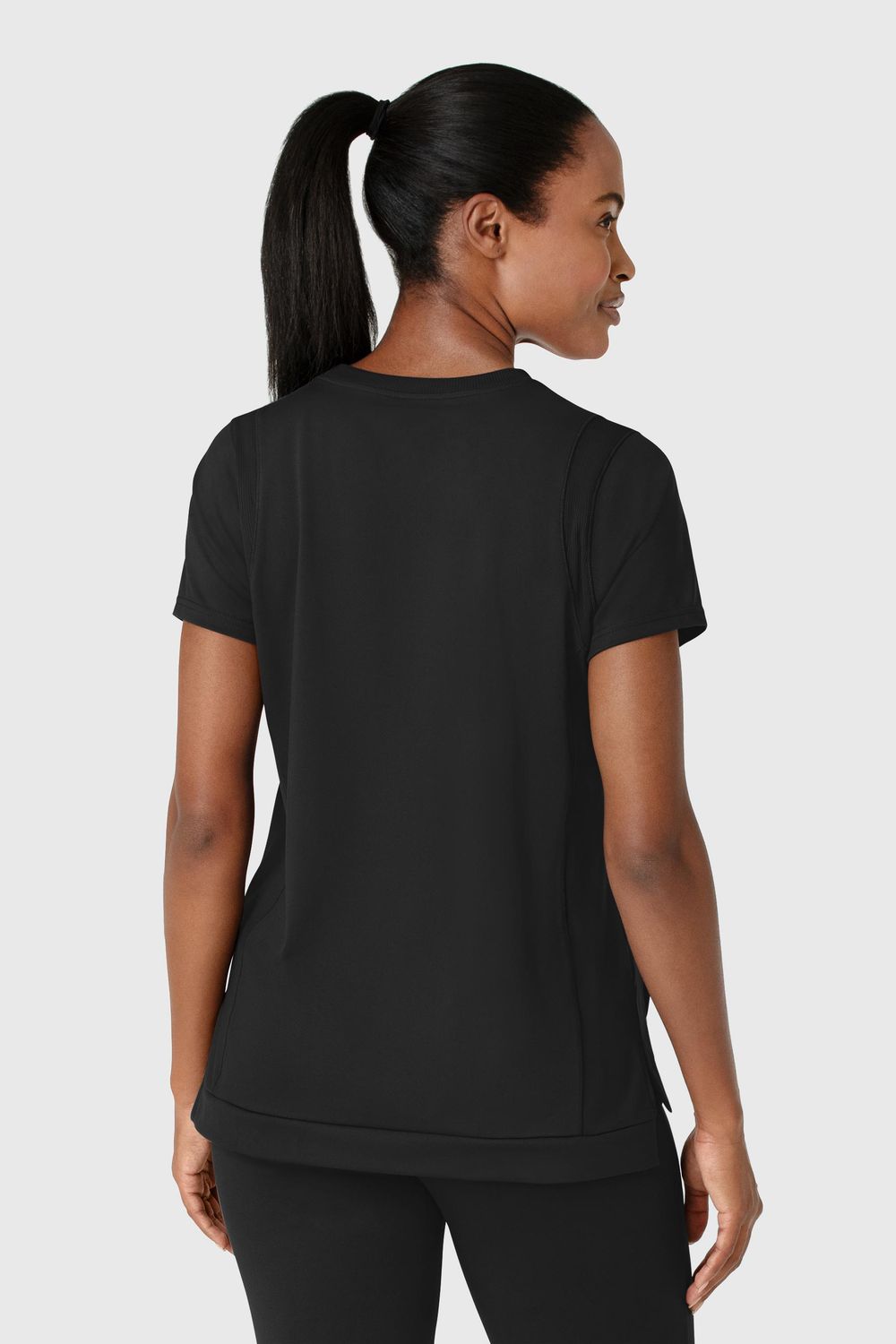 Casacca donna 6359 girocollo - nero