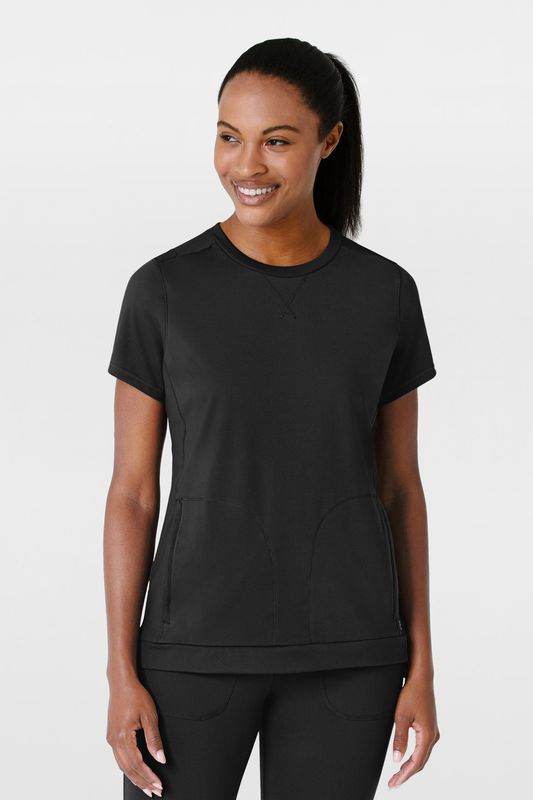 Casacca donna 6359 girocollo - nero