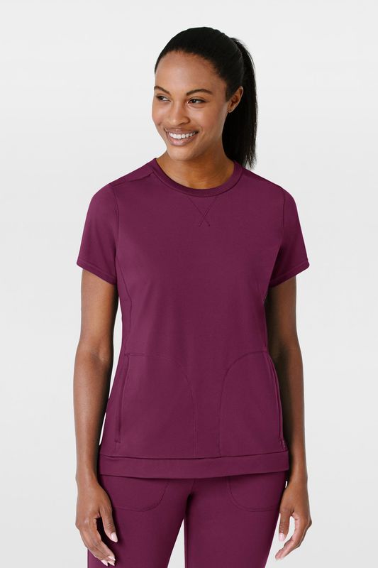 Casacca donna 6359 girocollo - vinaccia