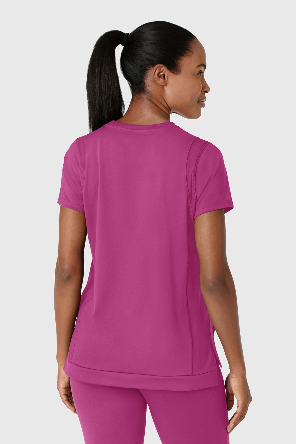 Casacca donna 6359 girocollo - lampone