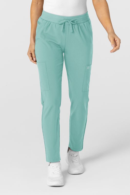 Pantalone donna 5045 sport 8 tasche turquoise