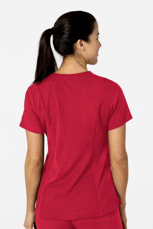 Casacca donna 6045 scollo a V red