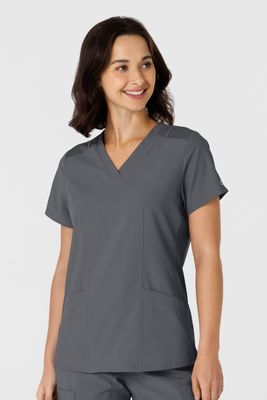 Casacca donna 6145 scollo a V pewter