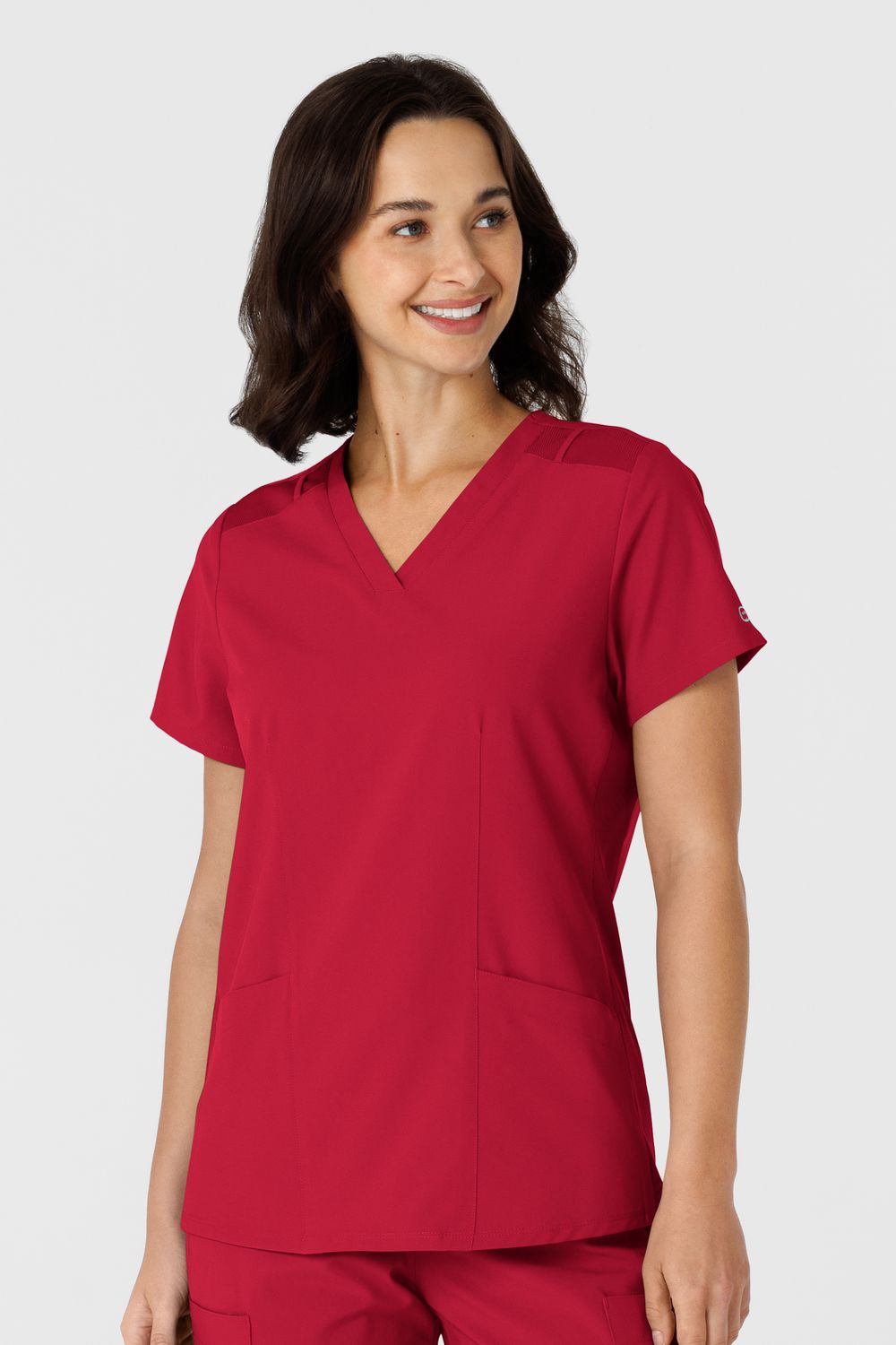 Casacca donna 6145 scollo a V red