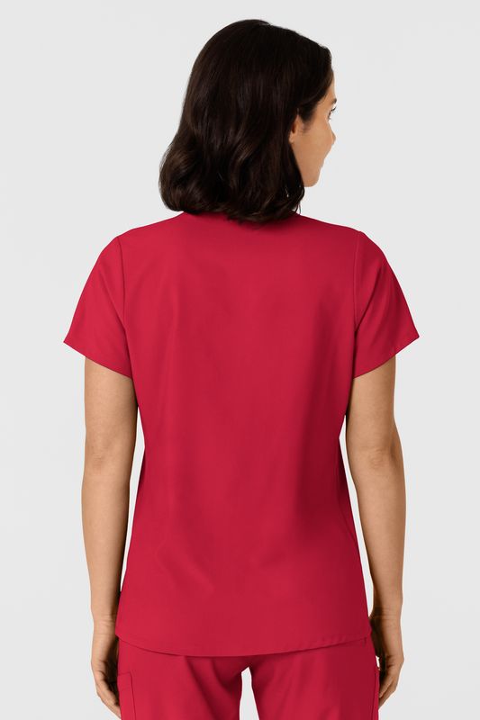 Casacca donna 6145 scollo a V red
