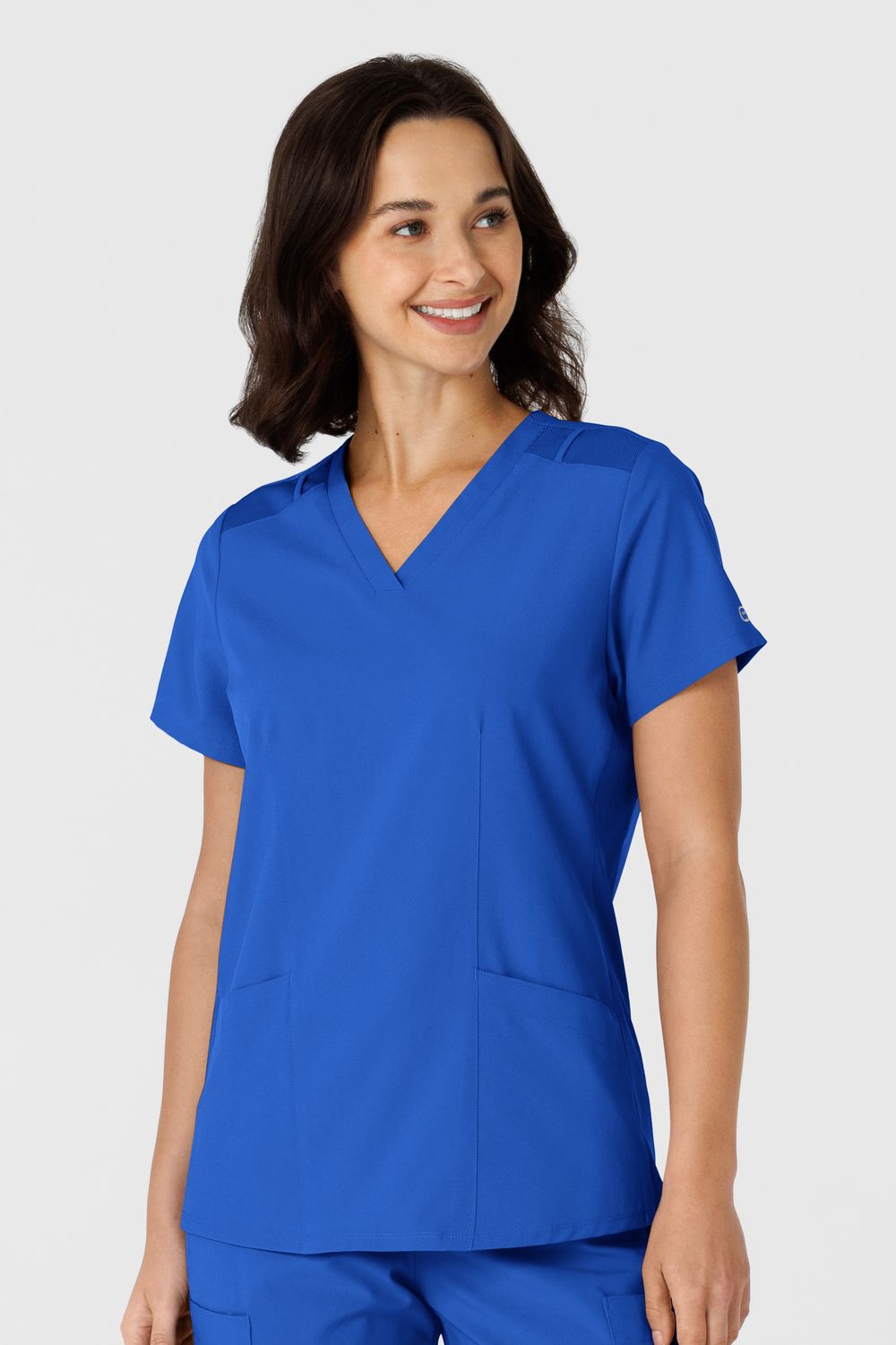 Casacca donna 6145 scollo a V royal blue