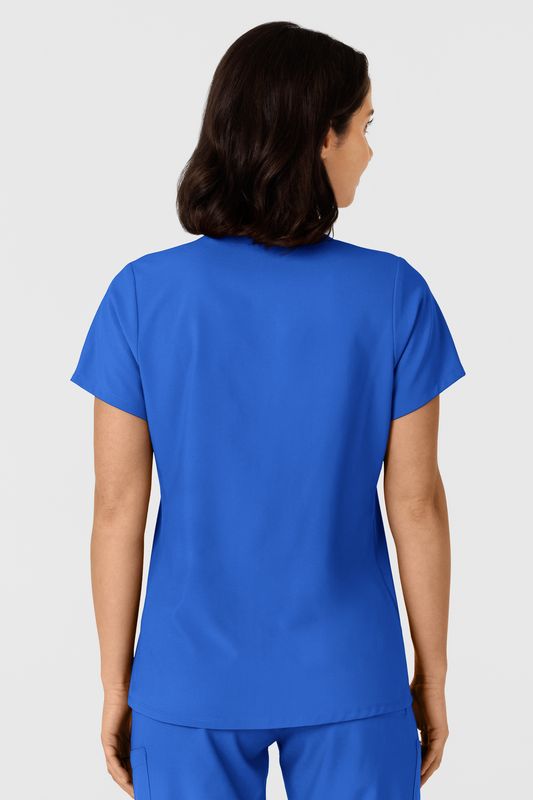 Casacca donna 6145 scollo a V royal blue