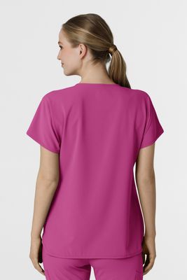 Casacca donna 6634 scollo a V arrotondato raspberry