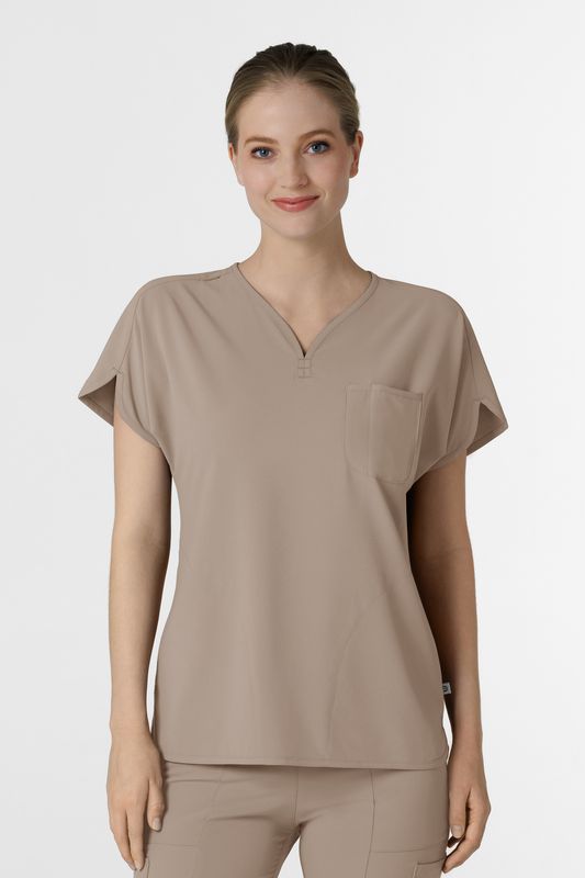 Casacca donna 6634 scollo a V arrotondato haze