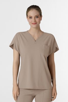 Casacca donna 6634 scollo a V arrotondato haze