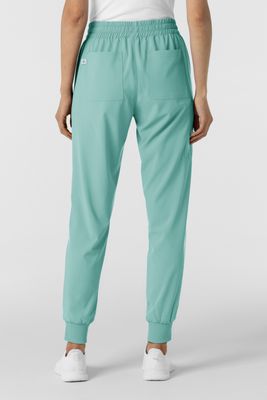Pantalone donna 5934 cargo jogger turquoise