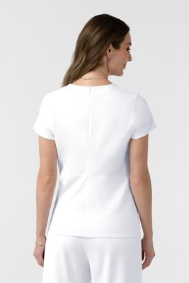 Casacca 6266 scollo a V white