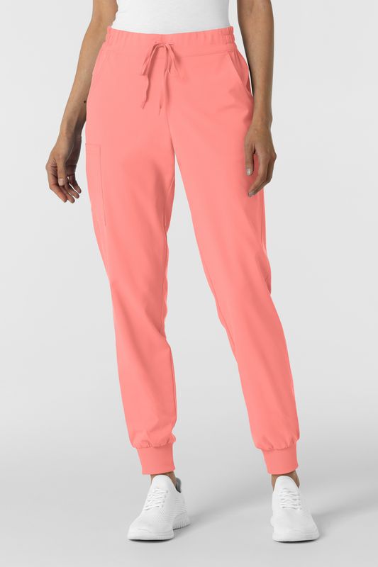 Pantalone donna 5934 cargo jogger paradise pink