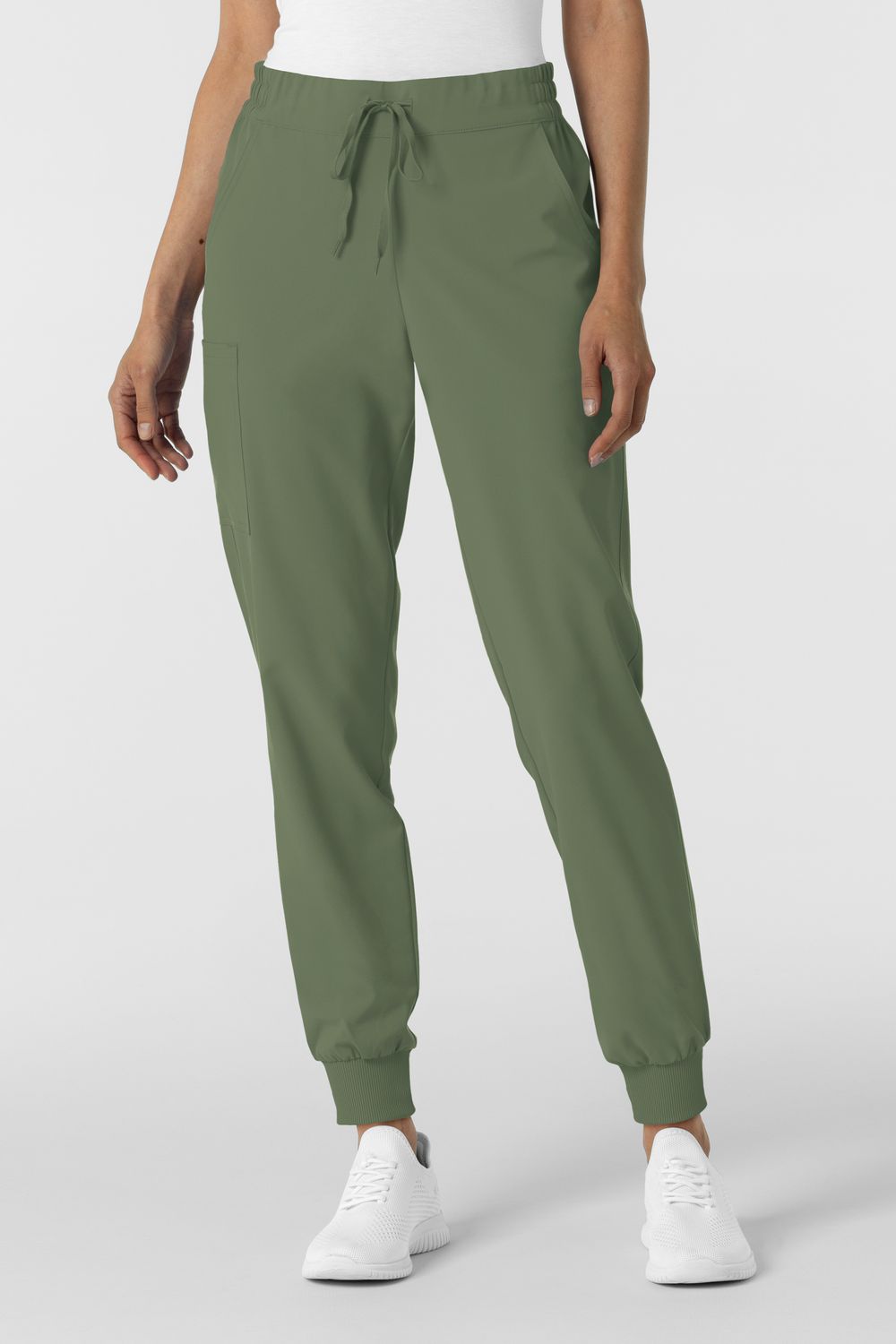 Pantalone donna 5934 cargo jogger olive