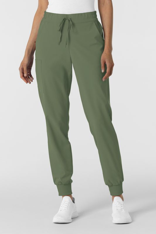 Pantalone donna 5934 cargo jogger olive