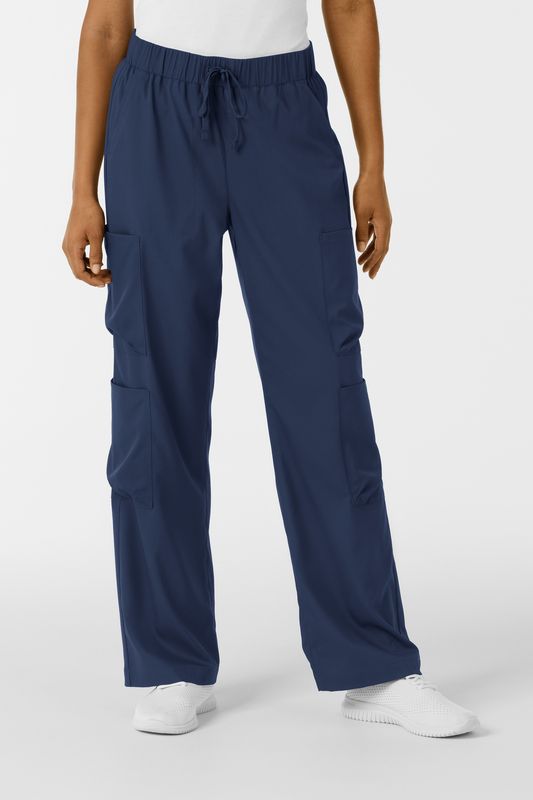 Pantalone donna 5451 doppio cargo navy blue