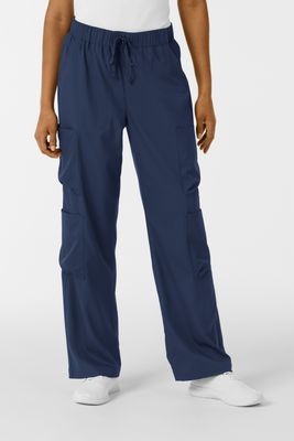 Pantalone donna 5451 doppio cargo navy blue