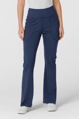 Pantalone donna 5459 yoga svasato navy blue