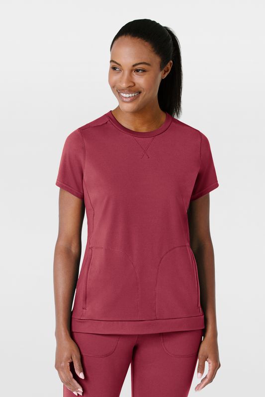 Casacca donna 6359 girocollo - rubino